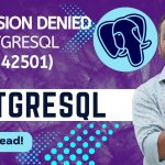 PostgreSQL Error 42501 – Permission Denied