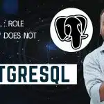 PostgreSQL role does not exist