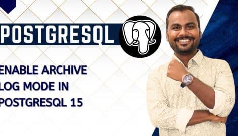enable archive log mode in PostgreSQL 15