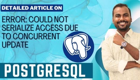 PostgreSQL could not serialize access due to concurrent update