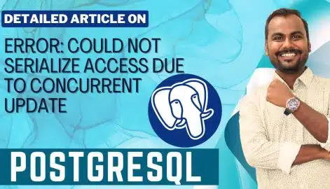PostgreSQL could not serialize access due to concurrent update